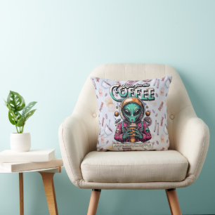 Alien Here voor het Coffee Sierkussen