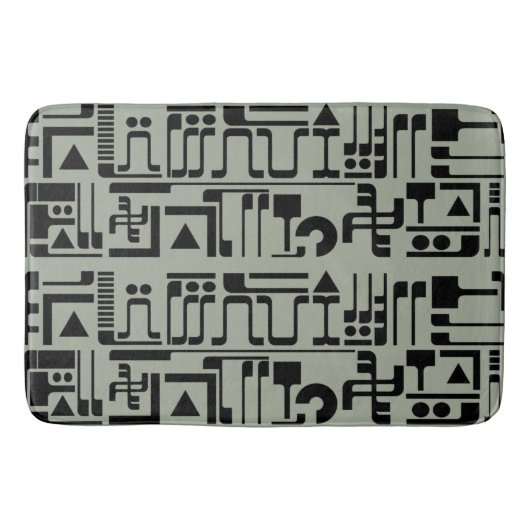 Alien Hieroglyphs Badmat (Voorkant)