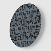 Alien Hieroglyphs Grote Klok (Hoek)
