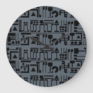 Alien Hieroglyphs Grote Klok