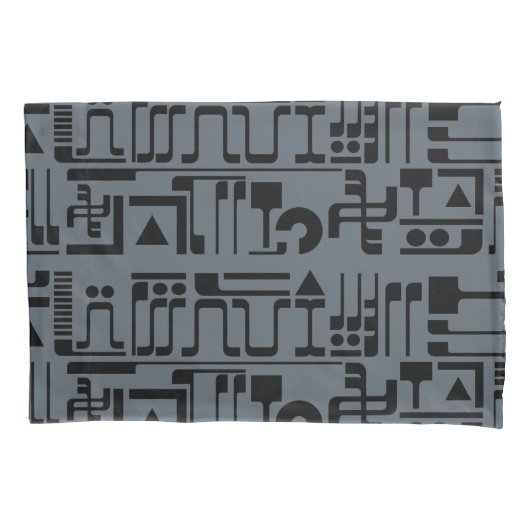 Alien Hieroglyphs Kussensloop (Voorkant-Links)