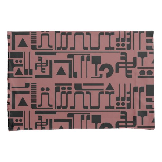 Alien Hieroglyphs Kussensloop (Voorkant-Rechts)