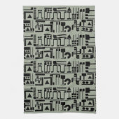 Alien Hieroglyphs Theedoek (Verticaal)