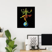 Alien Hindu Lord Shiva Poster (Thuiskantoor)