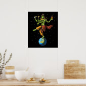 Alien Hindu Lord Shiva Poster (Keuken)