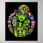 Alien Hippie Poster (Voorkant)