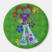 Alien Hippy Magneet (Voorkant)