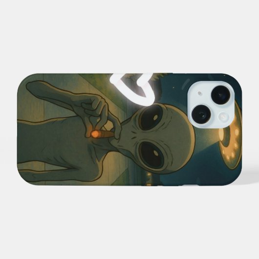Alien Hoesje-Mate iPhone Case iPhone 15 Case (Achterkant horizontaal)