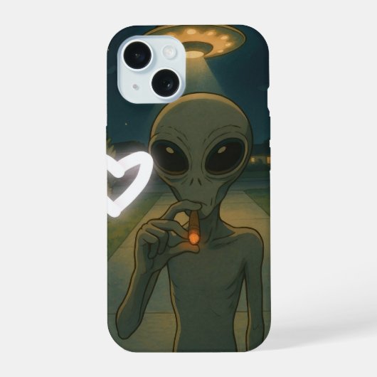Alien Hoesje-Mate iPhone Case iPhone 15 Case (Achterkant)