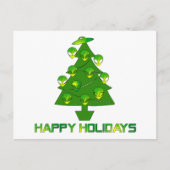 Alien Holiday Tree Feestdagenkaart (Voorkant)