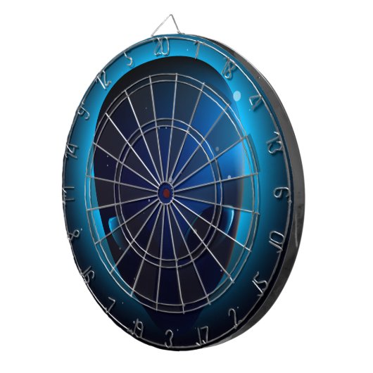 Alien-hoofd in de ruimte dartbord (Voorkant Rechts)