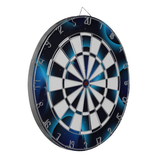 Alien-hoofd in de ruimte dartbord (Voorkant Links)