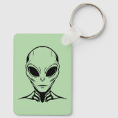 Alien Hoofd Sleutelhanger (Achterkant)
