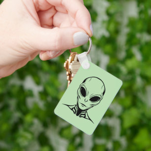 Alien Hoofd Sleutelhanger