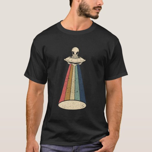 Alien Hoofd Ufo Alien T-shirt (Voorkant)