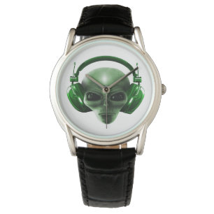 Alien-hoofdtelefoons Horloge