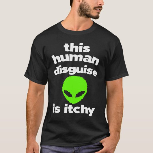 Alien  Human Costume  Alien  UFO Aliens T-shirt (Voorkant)