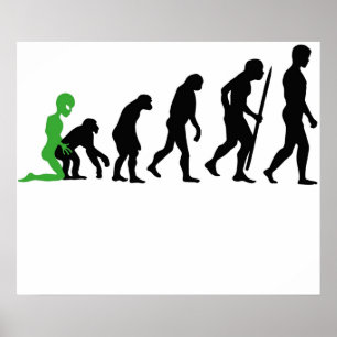Alien Human Evolution Poster