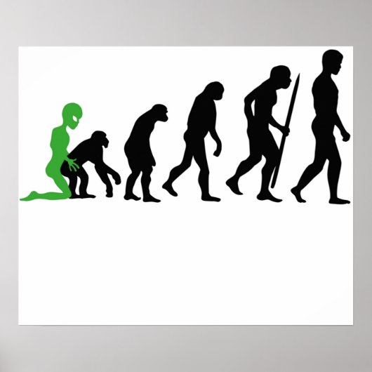 Alien Human Evolution Poster (Voorkant)