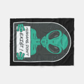 Alien Humans Dont Exist  Fleece Deken (Voorkant (Horizontaal))