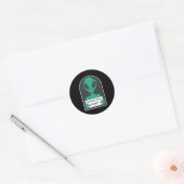 Alien Humans Dont Exist  Ronde Sticker (Envelop)