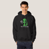 Alien humour UFO anti social electrovert Hoodie (Voorkant volledig)