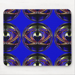 Alien-I Abstract artistiek ontwerp Muismat