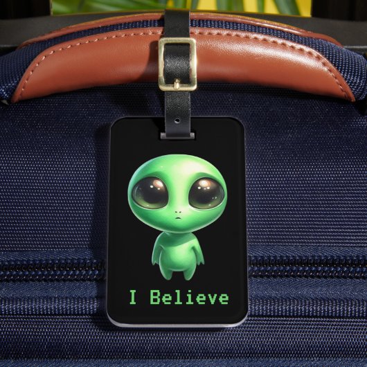 Alien – Ik geloof Bagagelabel (Voorkant Insitu 2)
