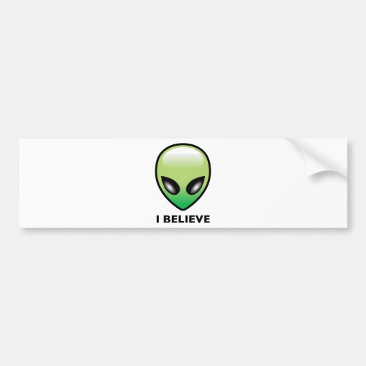 Alien: Ik geloof Bumpersticker (Voorkant)