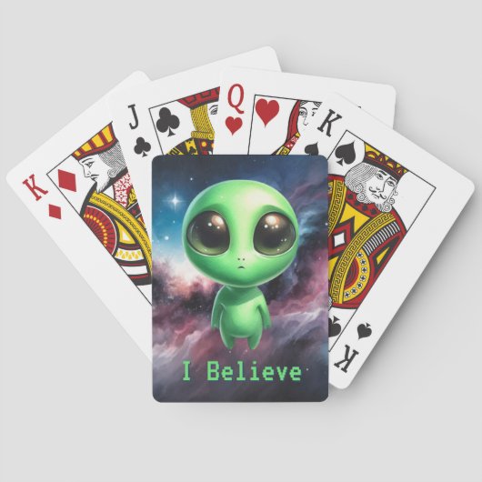 Alien – Ik geloof Pokerkaarten (Achterkant)