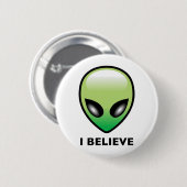 Alien: Ik geloof Ronde Button 5,7 Cm (Voorkant /achterkant)