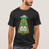 Alien "Ik heb gestemd" T-shirt (Voorkant)