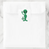 Alien - Ik heb je in de gaten gehouden Vierkante Sticker (Tas)