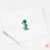 Alien - Ik heb je in de gaten gehouden Vierkante Sticker (Envelop)