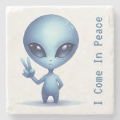 Alien: Ik kom in vrede Stenen Onderzetter (Voorkant)
