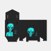Alien, ik wil geloven bedankdoosjes (Uitgevouwen)