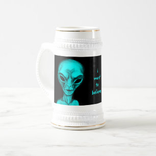 Alien, ik wil geloven bierpul