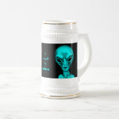 Alien, ik wil geloven bierpul (Voorkant rechts)