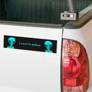 Alien, ik wil geloven bumpersticker