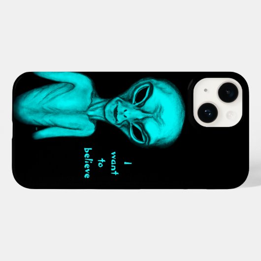 Alien, ik wil geloven Case-Mate iPhone case (Achterkant (horizontaal))
