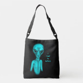 Alien, ik wil geloven crossbody tas (Achterkant)