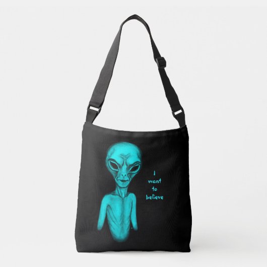Alien, ik wil geloven crossbody tas (Voorkant)