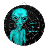 Alien, ik wil geloven dartbord (Voorkant)