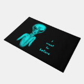 Alien, ik wil geloven deurmat (Schuin)