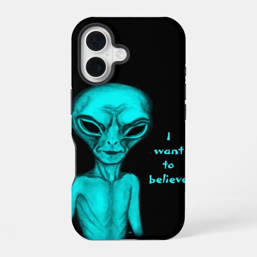 Alien, ik wil geloven iPhone 16 hoesje (Achterkant)