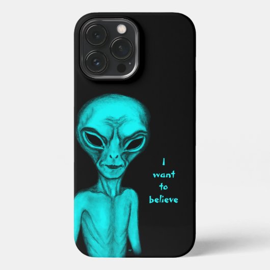 Alien, ik wil geloven iPhone hoesje (Achterkant)