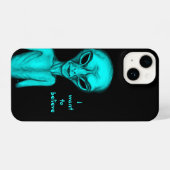 Alien, ik wil geloven iPhone hoesje (Achterkant horizontaal)
