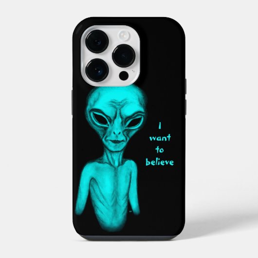 Alien, ik wil geloven iPhone hoesje (Achterkant)