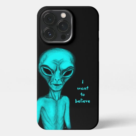 Alien, ik wil geloven iPhone hoesje (Achterkant)