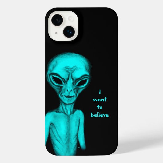Alien, ik wil geloven iPhone hoesje (Achterkant)